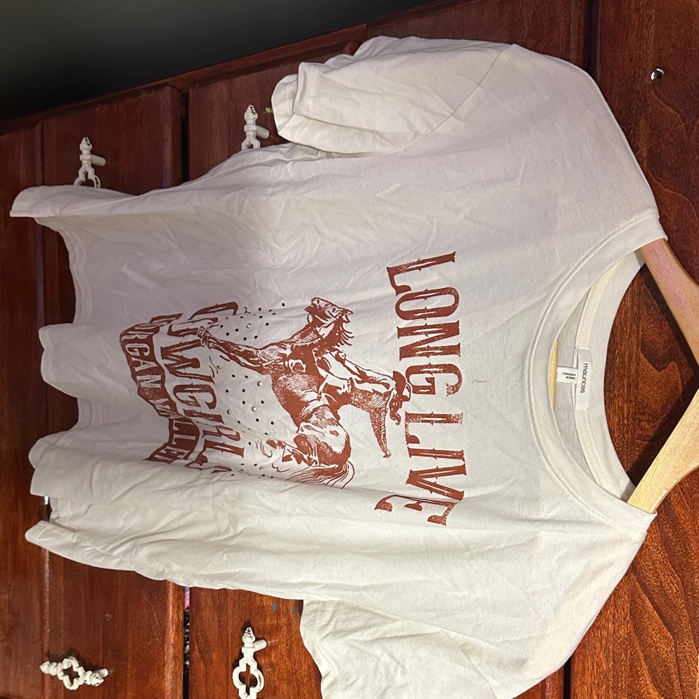 Maurices Kids Cowboy Graphic Tee - White